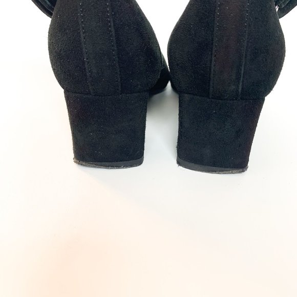 Aquatalia Phiona black suede buckle pointy boot 7.5 - Picture 10 of 10